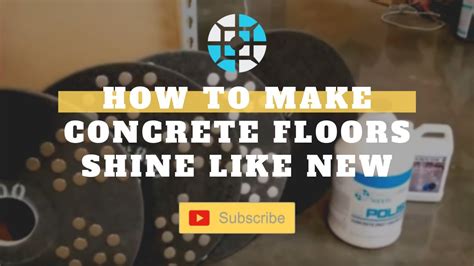 How do you make concrete shine?